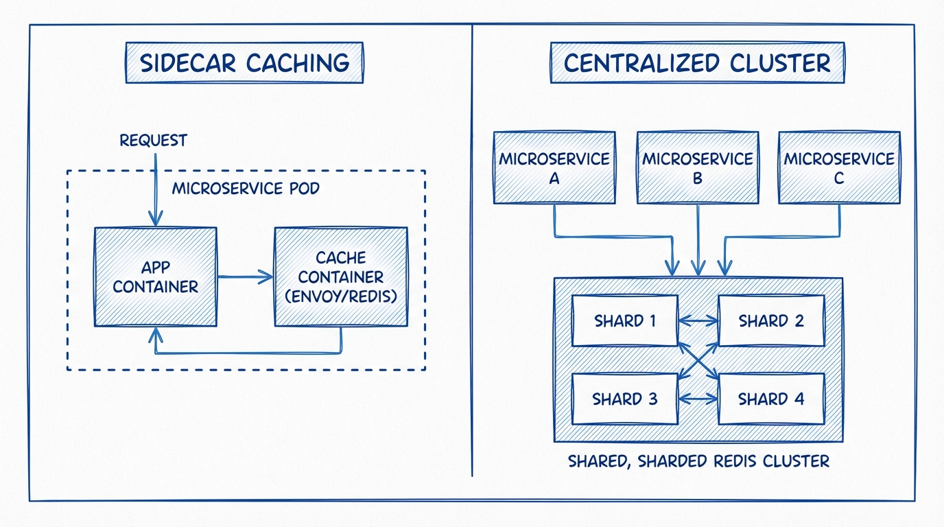 Architecture Diagram: Sidecar vs Centralized