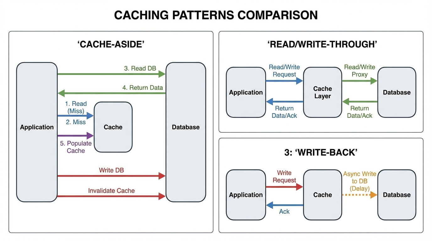 Comparison Chart of Caching Patterns