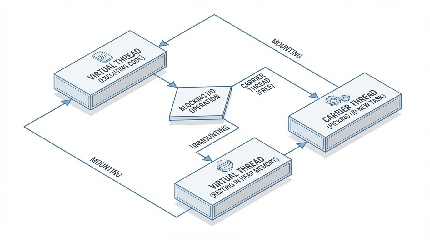 Technical Diagram: Blocking IO
